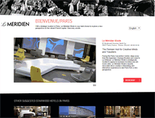 Tablet Screenshot of lemeridienparis.com